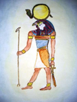 Horus, god van het licht, oergenezer. Door M.P.H.Keppel Hesselink van Blommestein